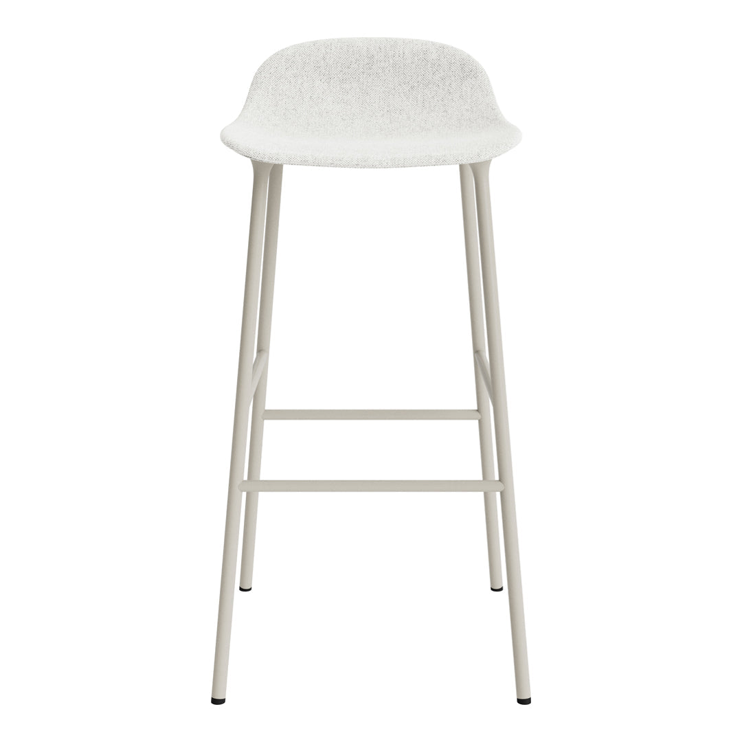 Modern Form Bar Stool with Metal Legs & Upholstered Seat - Perfect for Kitchen Islands, Home Bars & Commercial Use