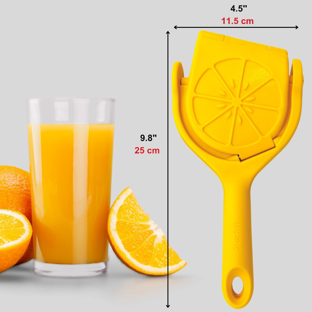 STARFRIT 92923 Flat Juicer - Citrus Press for Lemons, Limes & Oranges - Easy Squeezing for Fresh Juice at Home, Bars & Restaurants