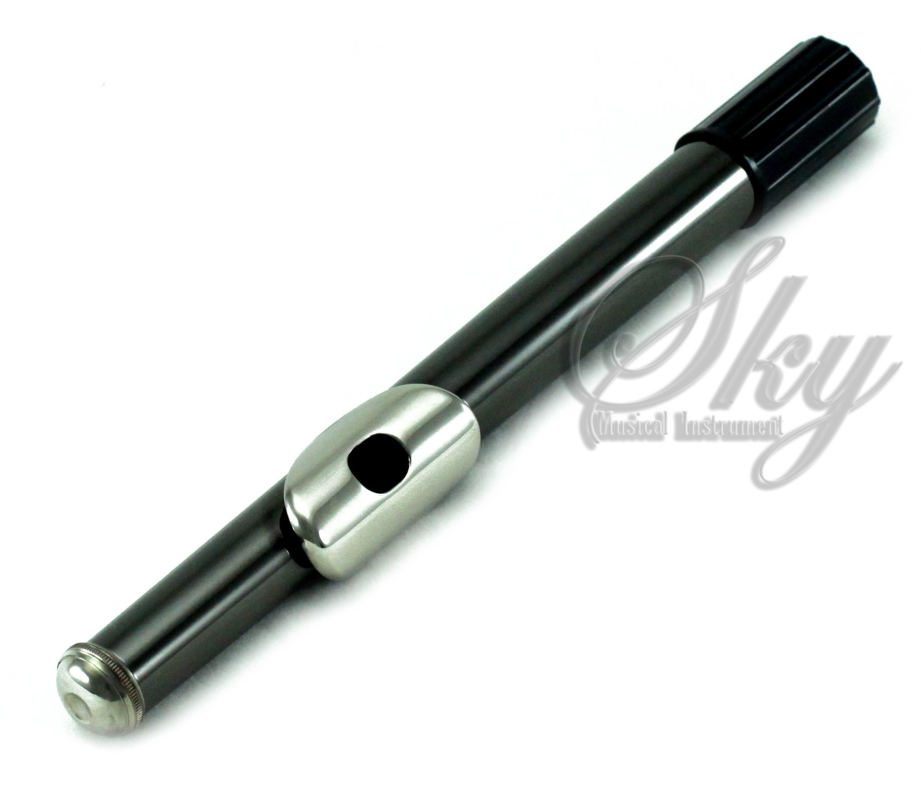 Professional Sky C Flute with Lightweight Case - Includes Cleaning Rod, Cloth, Joint Grease & Screwdriver | Chrome/Silver Closed Hole Design | Perfect for Beginners, Students & Professional Performances