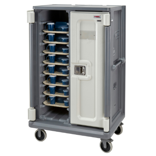 Cambro MDC1520T20 Tall Meal Delivery Cart - 20 Trays Capacity, Granite Gray - Perfect for Hospitals, Catering & Food Service Businesses