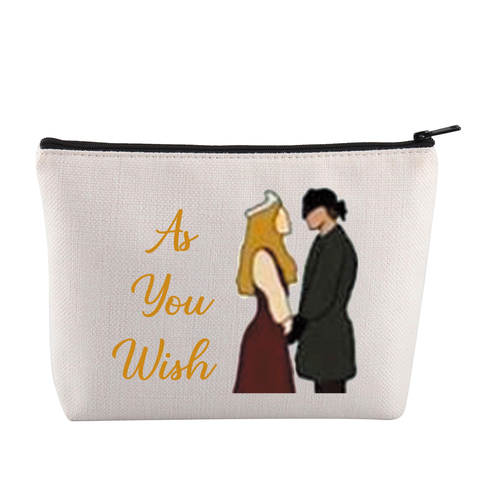 JYTAPP Princess Bride 1987 Movie Fan Gift - Vintage Makeup Bag for Bridal Bachelorette & TV Show Lovers (Beige) | Perfect for Cosplay, Themed Parties & Collector's Display
