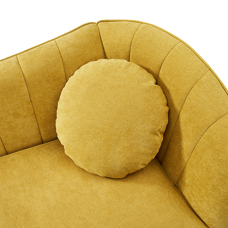 Emilio Contemporary Tufted Back Loveseat - Elegant & Comfortable Small Sofa for Living Room, Bedroom or Office - Perfect for Relaxing & Entertaining Guests