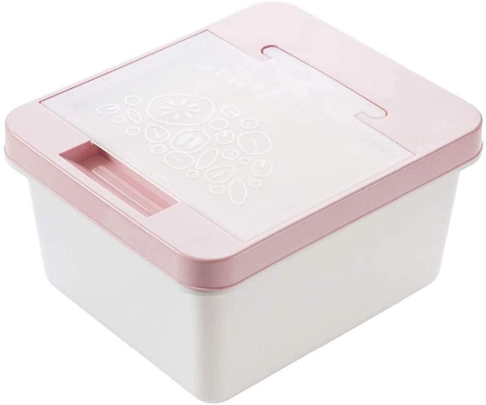 10KG Airtight Plastic Rice Storage Container with Measuring Cup - Insect Proof Food Grain Bucket for Rice, Flour & Dry Goods - Ideal for Kitchen Pantry Organization & Bulk Food Storage