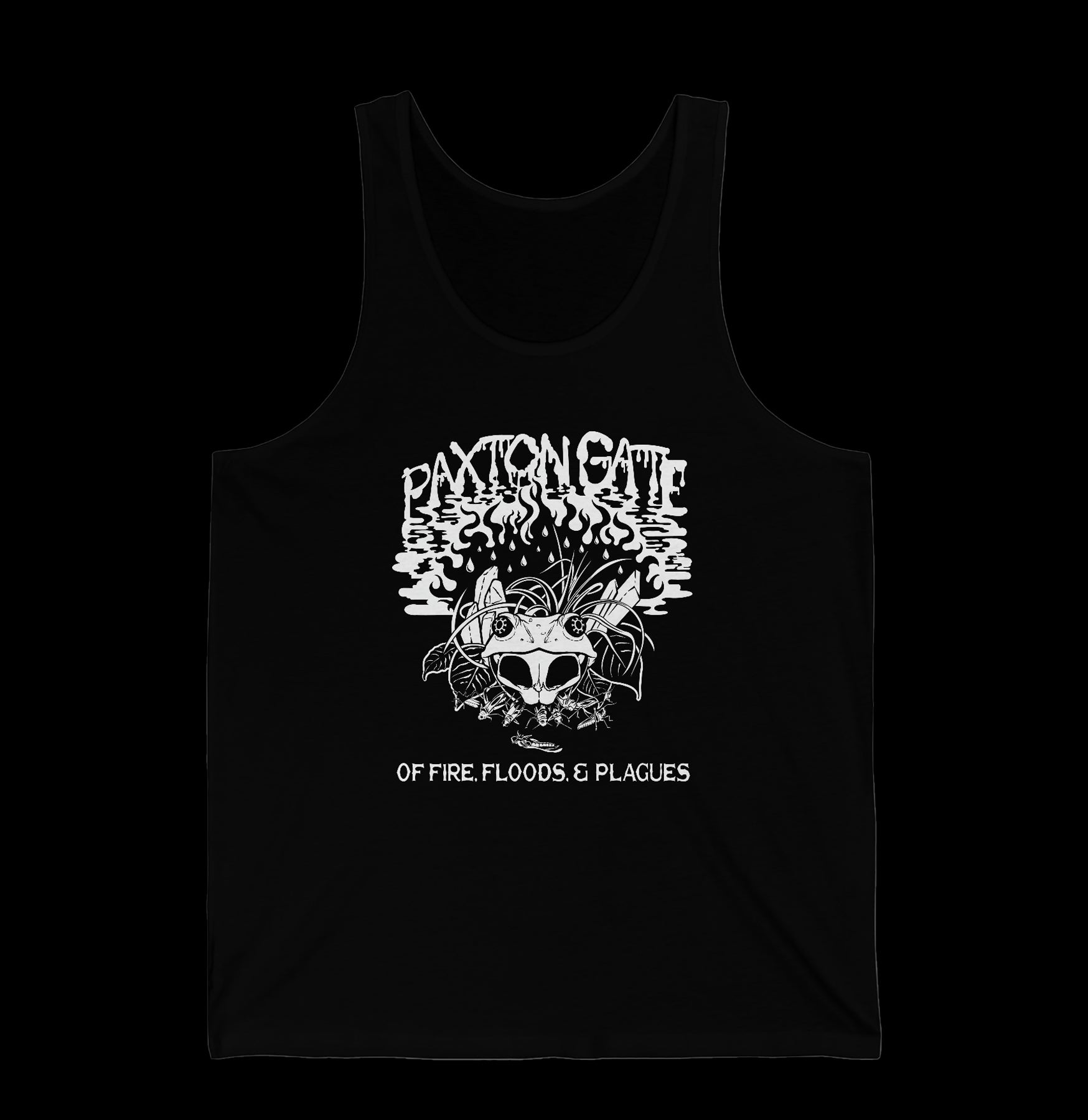 Unisex Floods Fires Plagues Jersey Tank by Megan Lees - Comfortable Graphic Tee for Casual Wear & Street Style