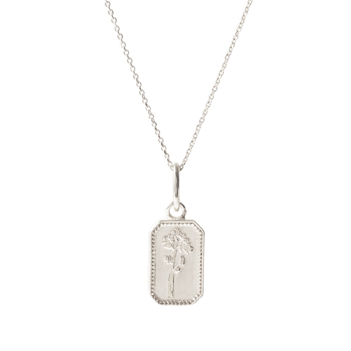 FRAICHE May Birth Flower Necklace - Hawthorne Silver Jewelry for Women, Perfect Gift for Mother's Day, Birthday & Anniversary
