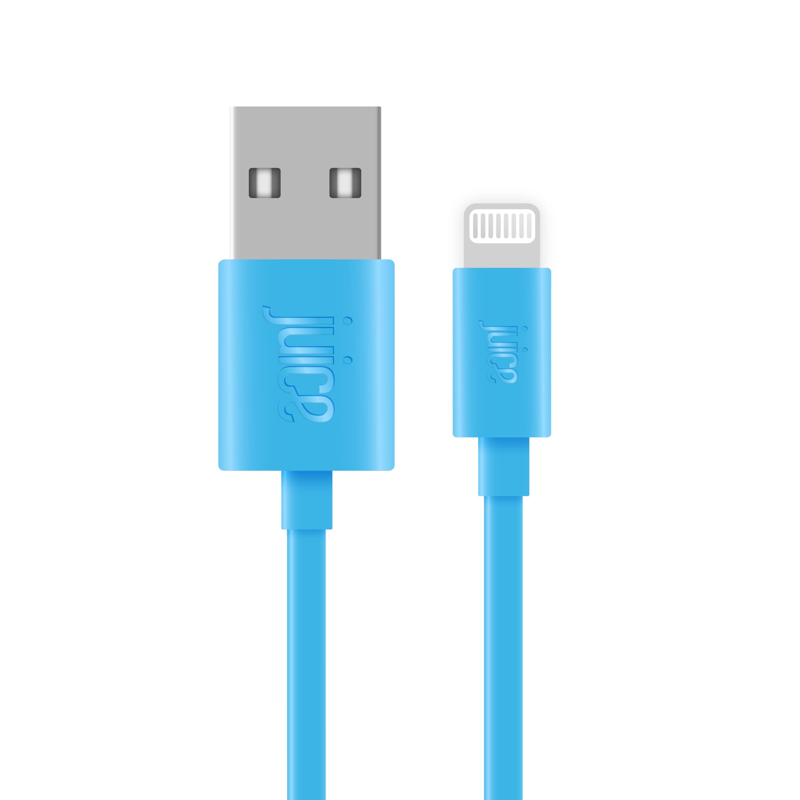 Apple Juice Charger & Sync USB-A to Lightning Cable 1m (3.3ft) - Fast Charging & Data Transfer for iPhone 13/12/11/X/8/7 & More - Perfect for Home, Office & Travel