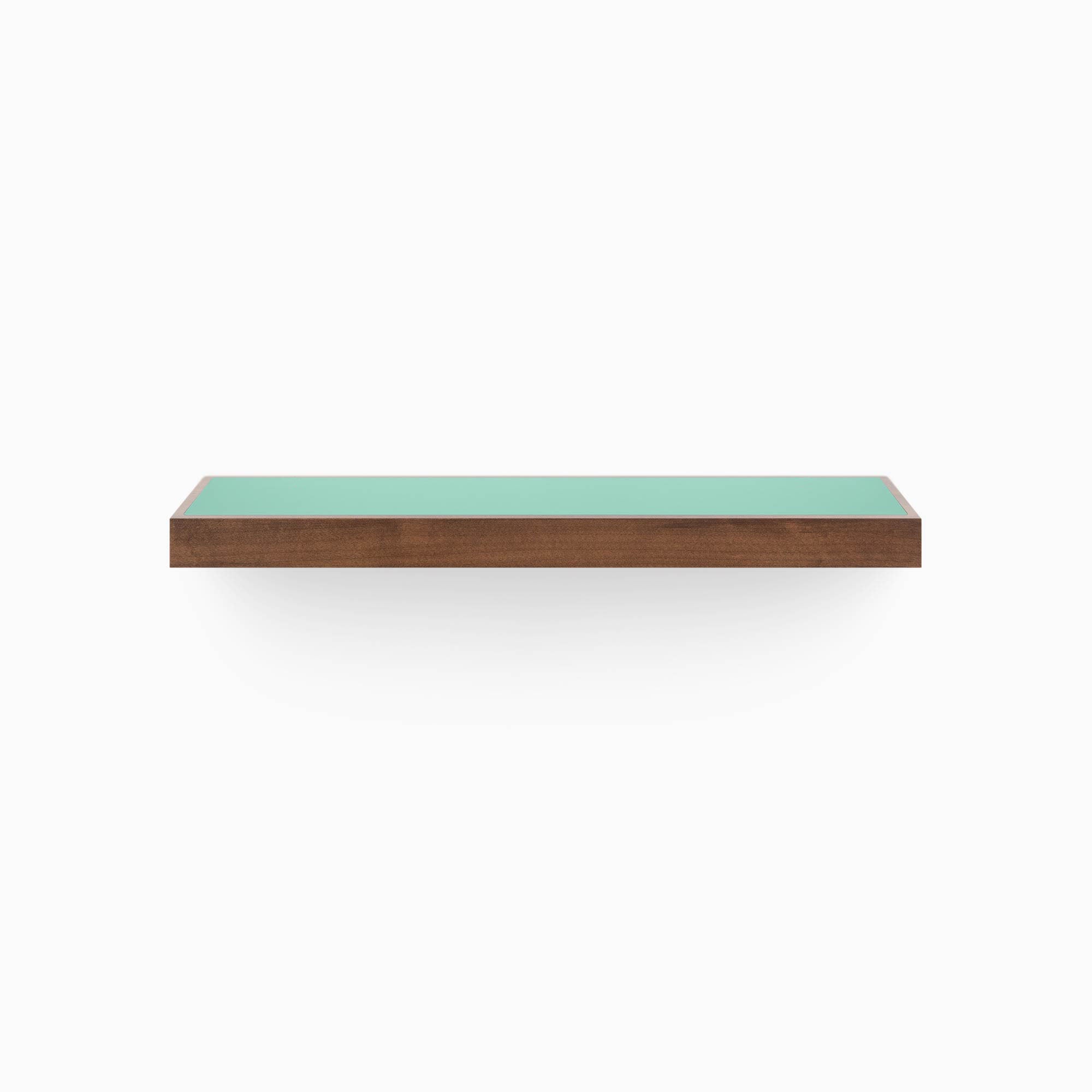 Aksel Inlay Espresso Floating Shelf - Modern Wood Wall Shelf for Kitchen, Bathroom, Living Room Decor - Perfect for Displaying Plants, Books, and Home Decor