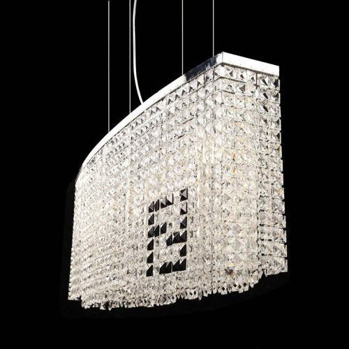 Claire Crystal Chandelier - Elegant Modern Ceiling Light Fixture for Dining Room, Living Room & Bedroom | Perfect for Home Decor & Wedding Venue Lighting