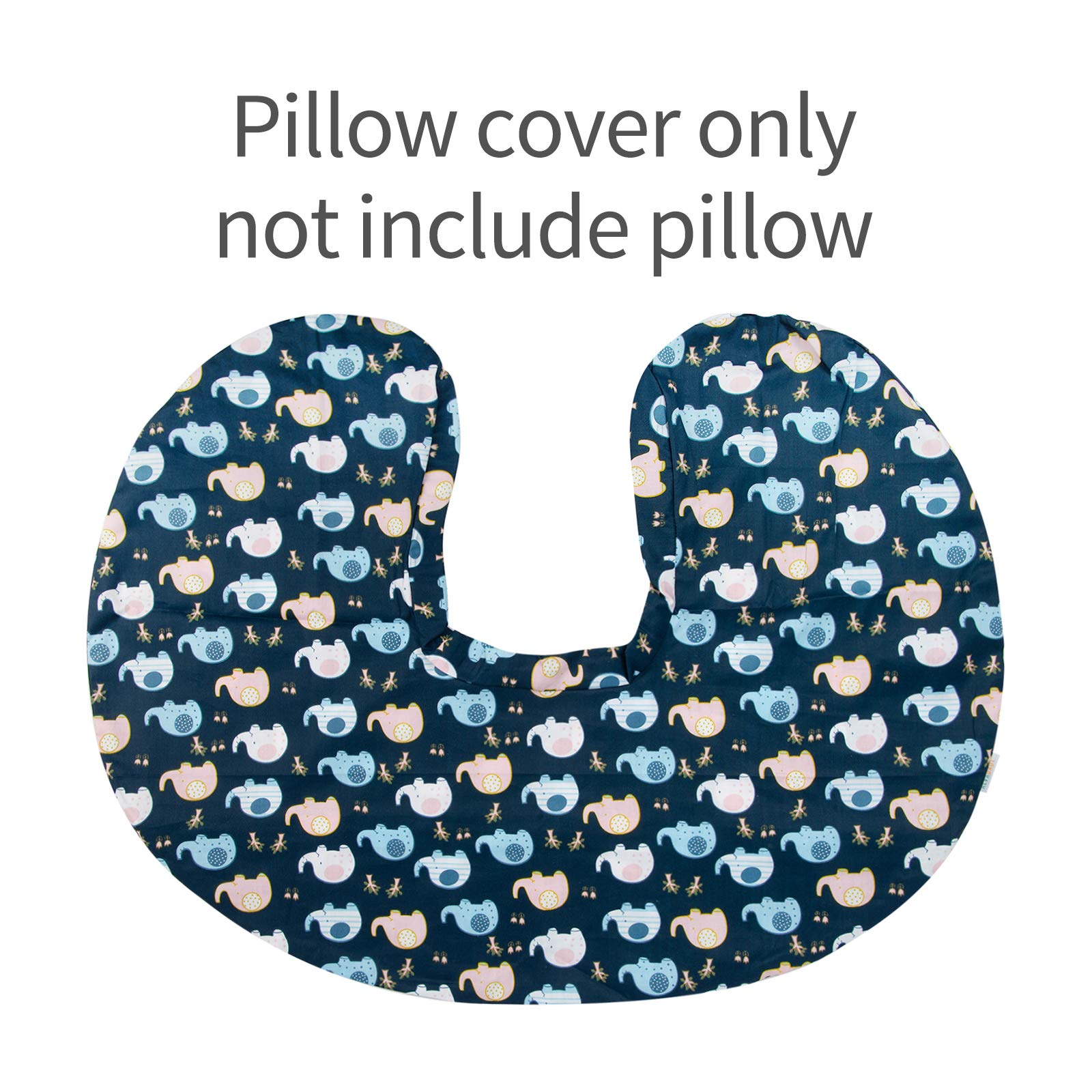 ALVABABY 2 Pack Nursing Pillow Covers - Ultra Soft & Breathable Cotton for Breastfeeding Moms - Perfect Fit for Infant Nursing Pillows - Ideal for Comfortable Breastfeeding, Pumping & Baby Bonding Time