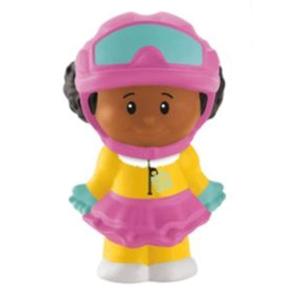 Fisher-Price Little People Advent Calendar Replacement Figure - Tessa in Pink & Yellow Snowboard Outfit (DGF96) | Perfect for Holiday Play, Christmas Decorations & Collectible Displays