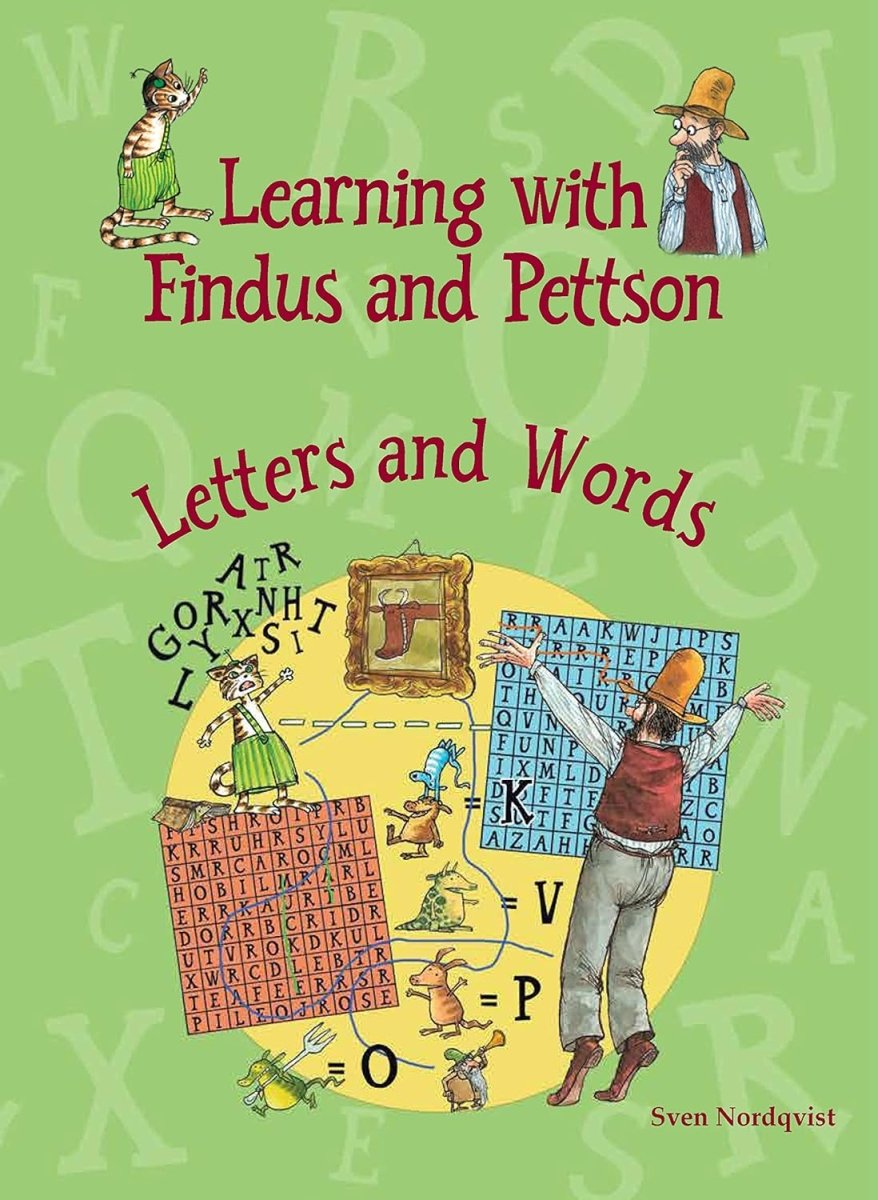 Sven Nordqvist: Learning Letters and Words with Findus and Pettson - Fun Educational Book for Kids' Reading & Language Development
