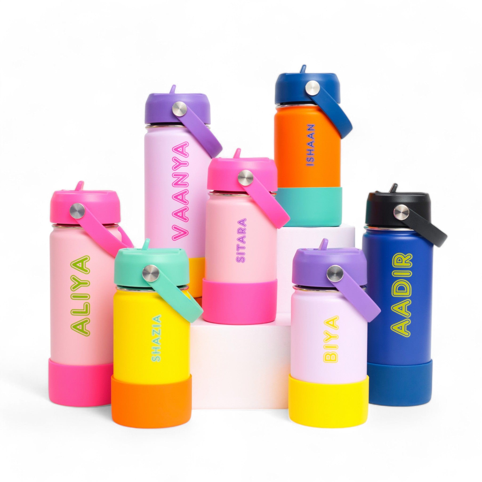 Small Yellow Blok Party Bottle - Leak-Proof & Durable for Outdoor Adventures, Parties, and Travel