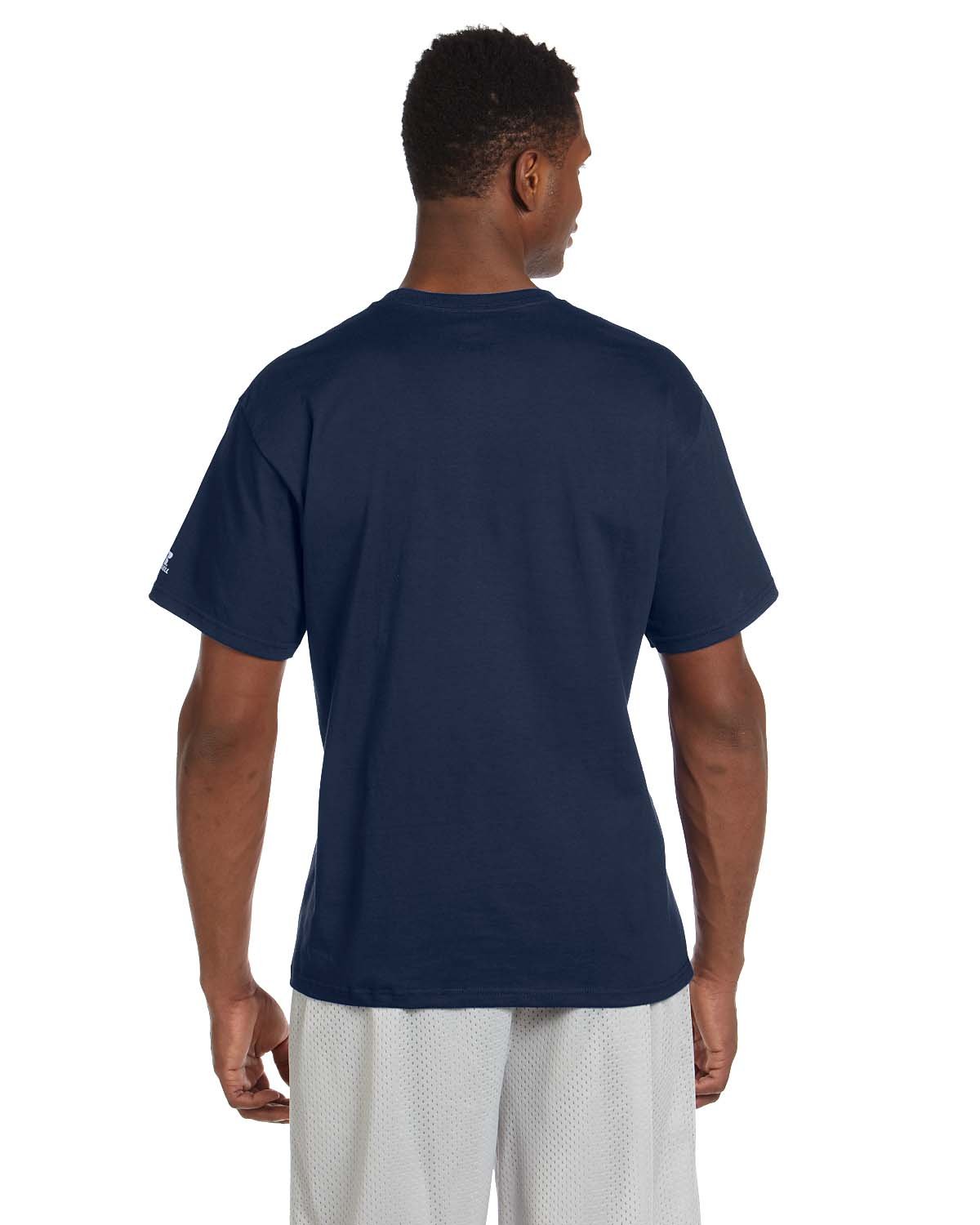 Russell Athletic Men's Basic Cotton T-Shirts - Soft Breathable Crewneck Tees for Casual Wear & Gym Workouts | Pack of 3