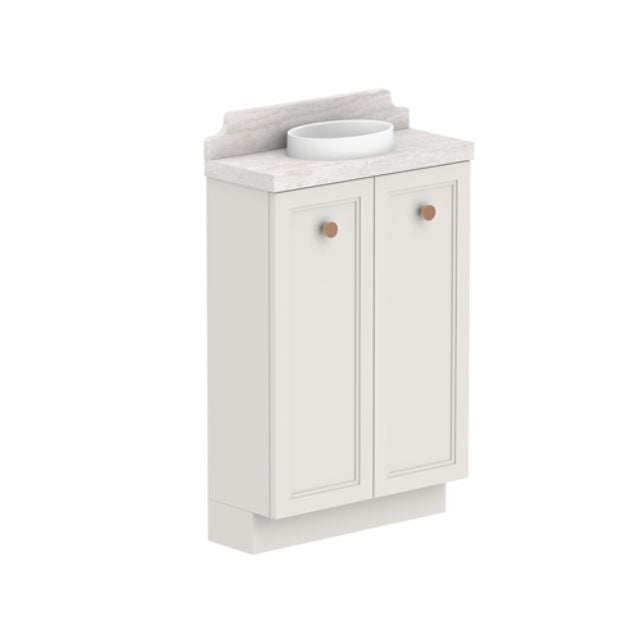 ADP Mabel Mini Freestanding Vanity with Durasein Benchtop - Compact Bathroom Vanity for Small Spaces, Perfect for Apartments & Powder Rooms