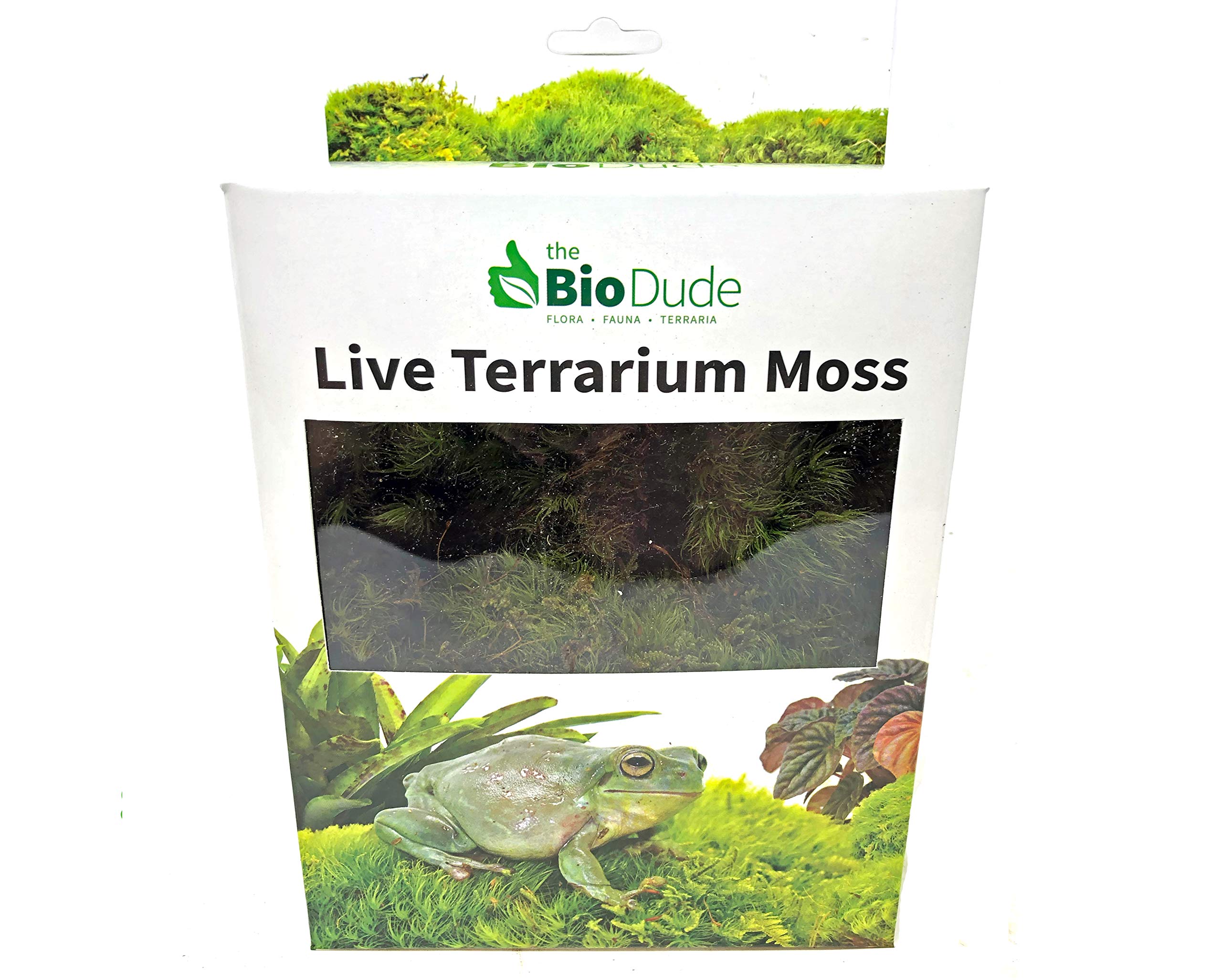 BIODUDE Live Terrarium Moss - Natural Pillow Moss for Reptiles, Amphibians & Vivariums - Perfect for Habitat Decoration, Moisture Retention & Bioactive Enclosures