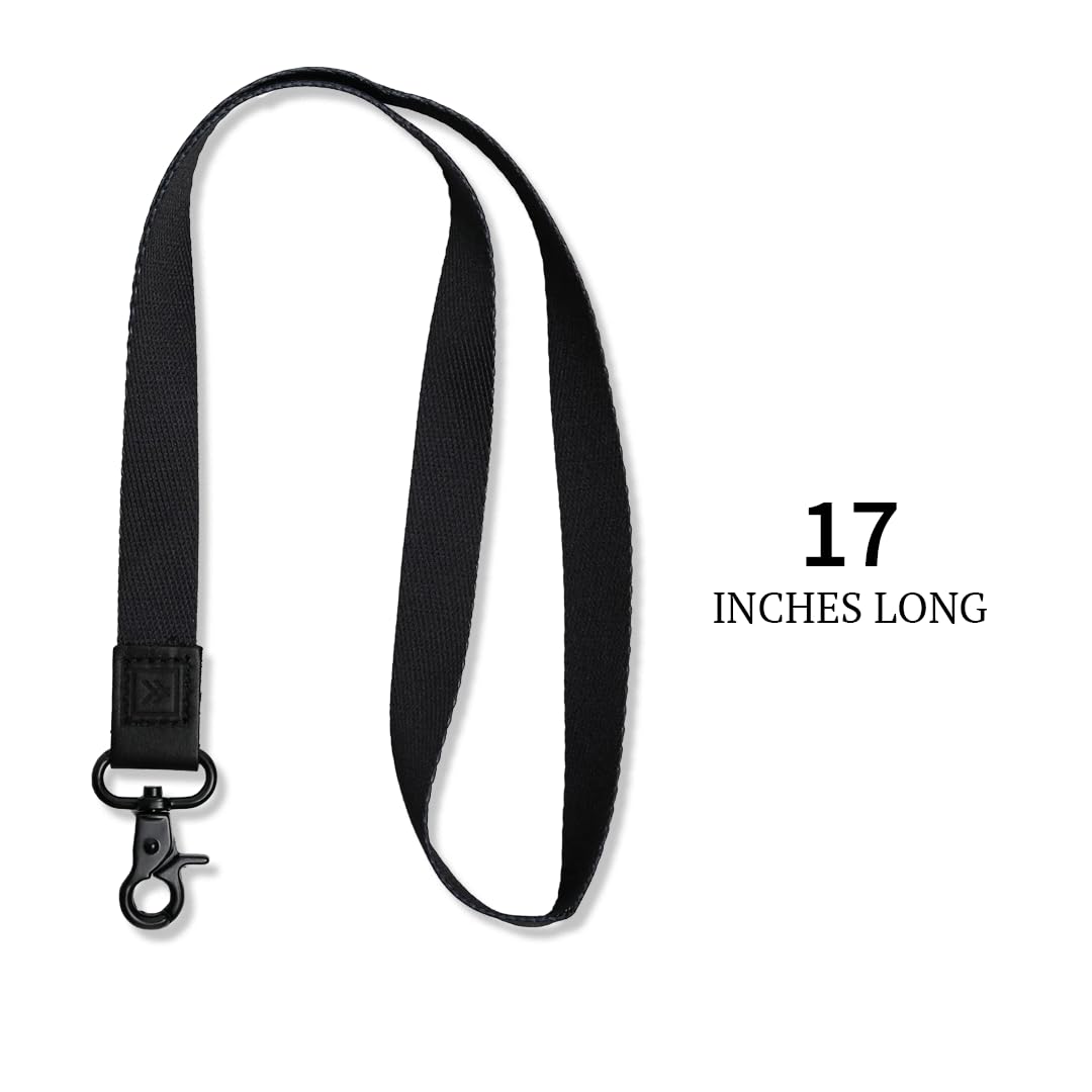 Durable ID Lanyard with Clip & Buckle for Keys & Badges - Office & Event Use