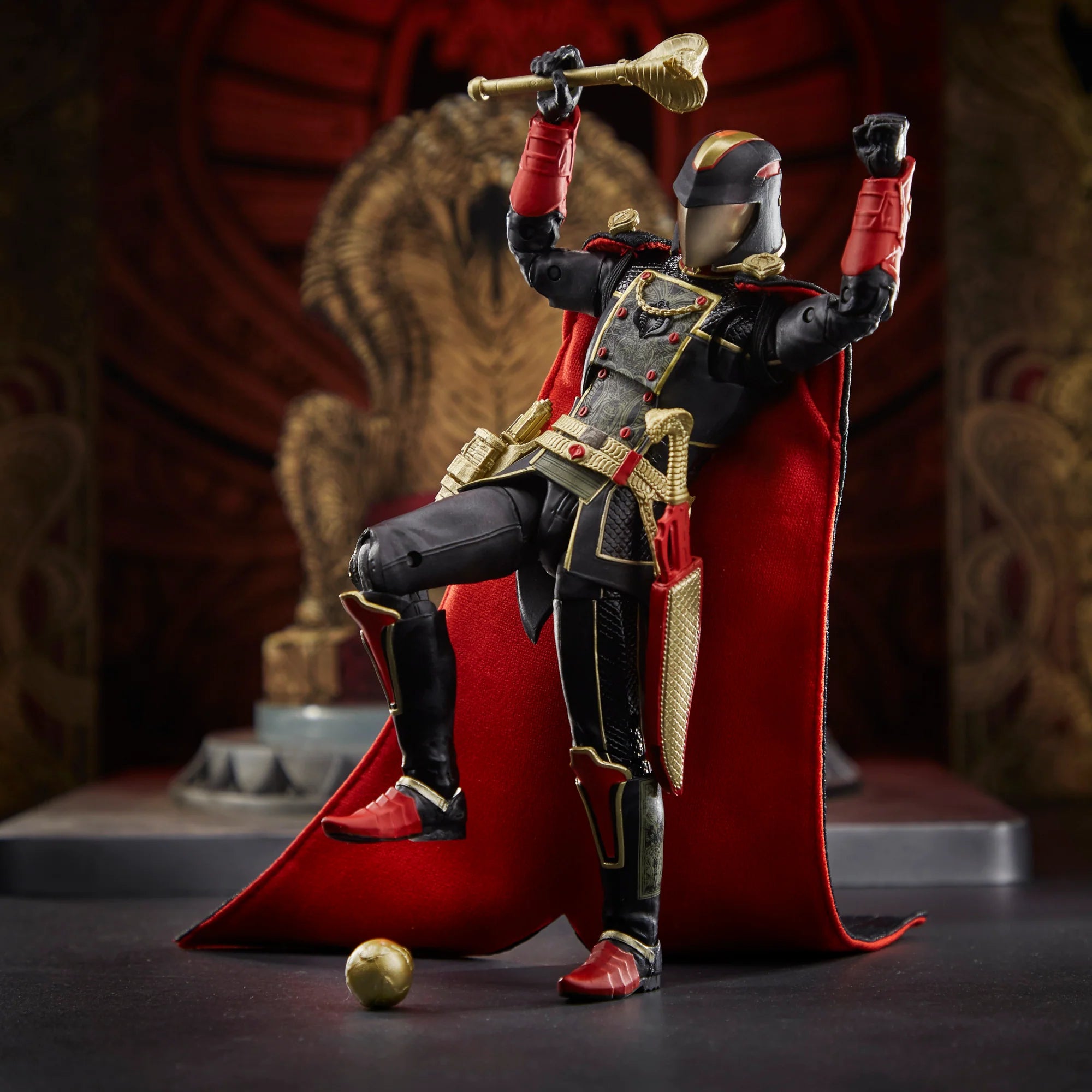 G.I. Joe Classified Series Snake Supreme Cobra Commander Action Figure - Premium Collectible Toy for Display & Play - Perfect for Fans, Collectors & Gift Giving