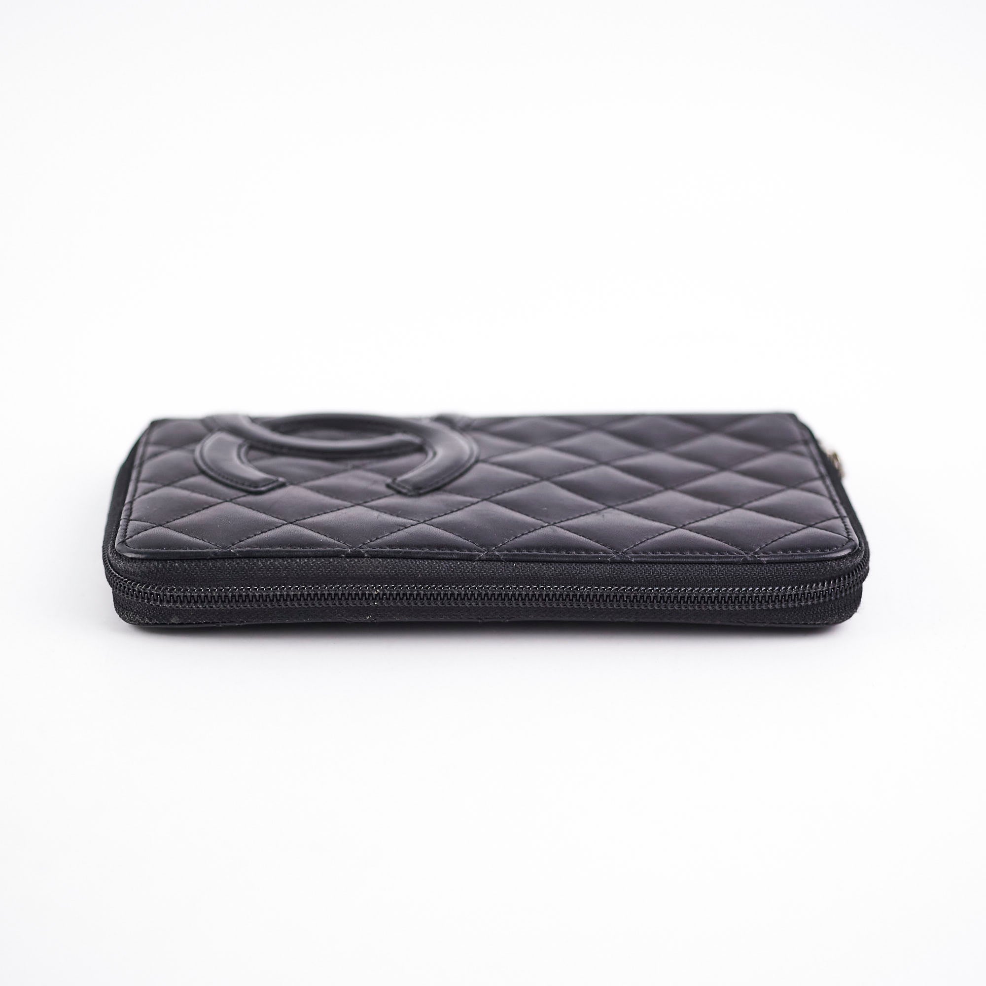 Chanel Large Lambskin Foldable Wallet in Black - Luxury Leather Card Holder for Women, Perfect for Everyday Use & Travel Essentials