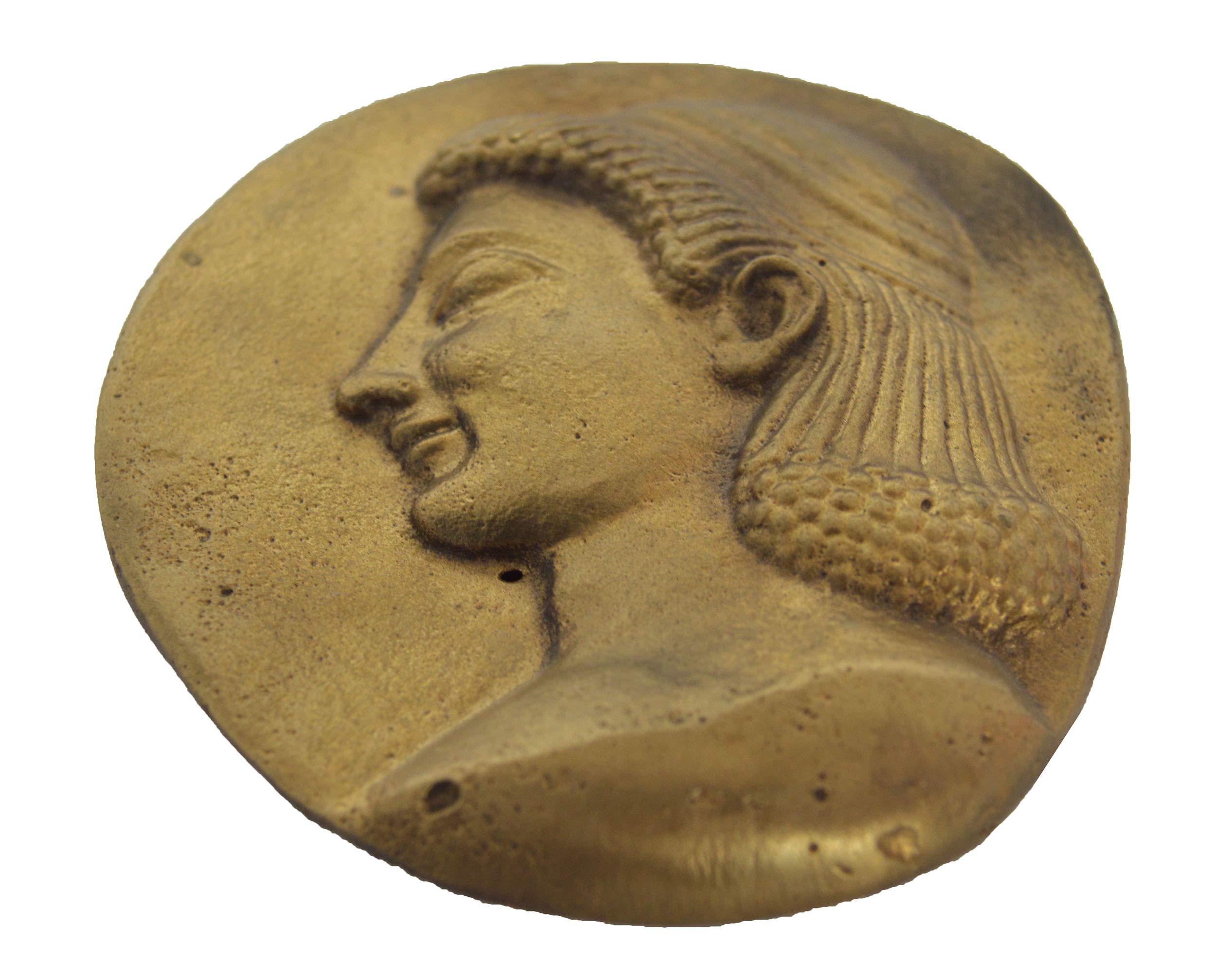 Kouros Head Bronze Paperweight - Ancient Greek Sculpture Desk Decor for Office & Home | Perfect Gift for History Lovers & Collectors