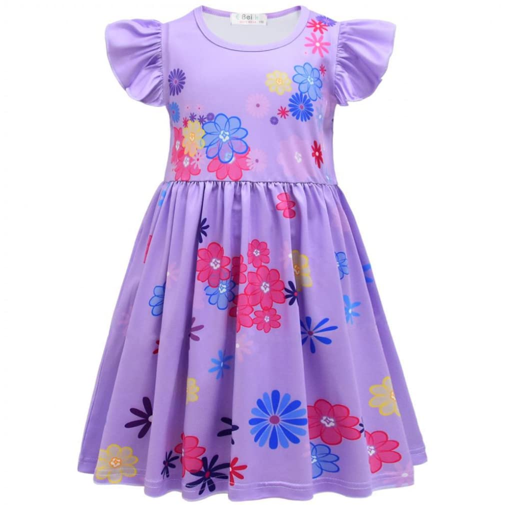 Cartoon Princess Halloween Costume Dress for Girls - Kids Fancy Summer Party Dress for Cosplay, Birthday, and Dress-Up Play