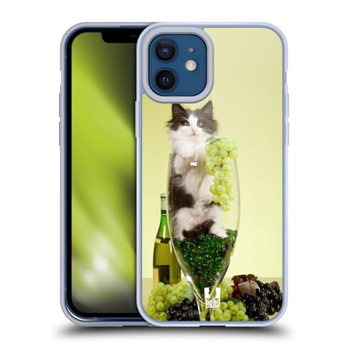 Cat In A Wine Glass With Grapes