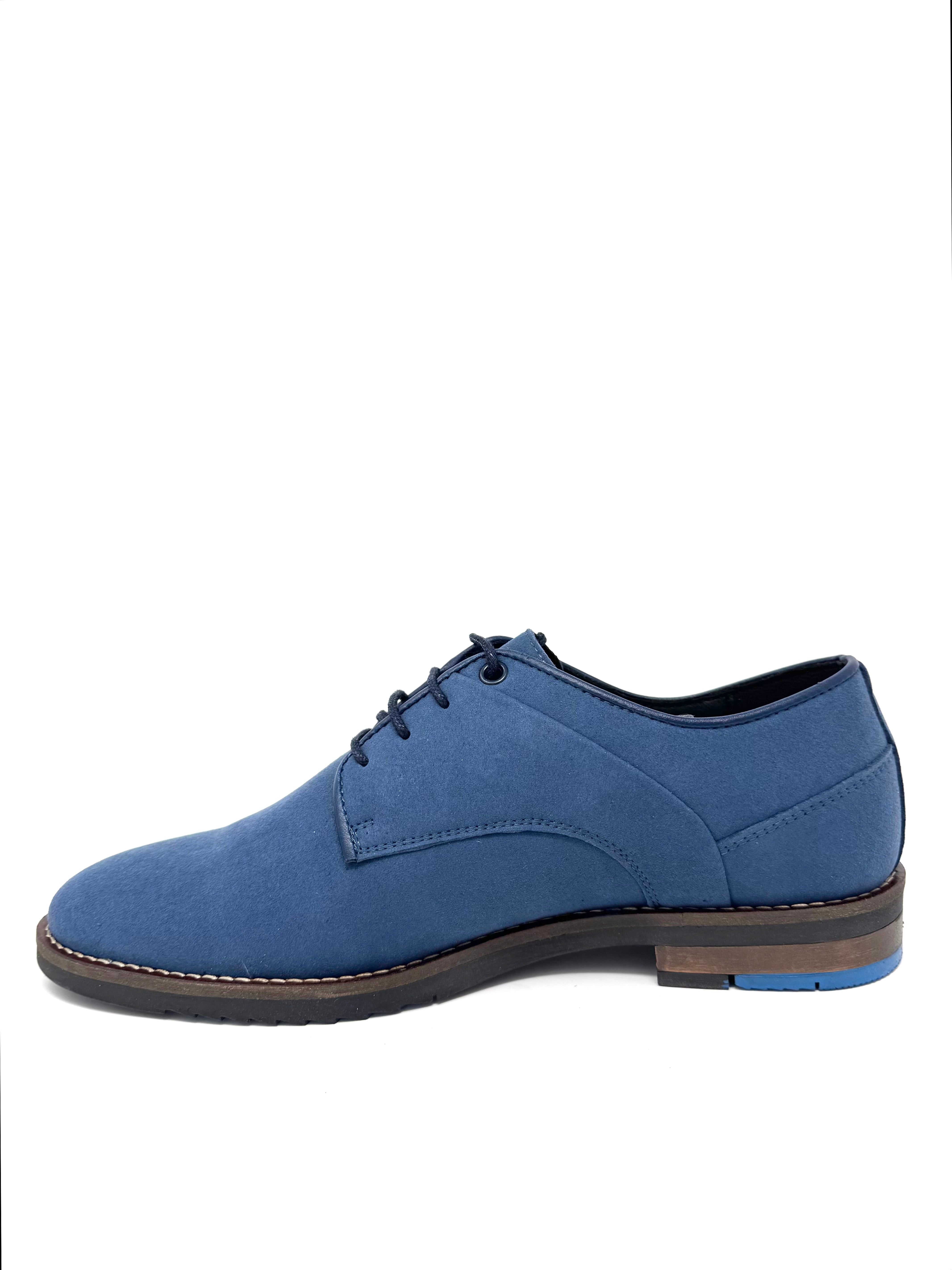 Novacas Alex Oxford Shoes in Blue - Stylish & Comfortable Men's Dress Shoes for Business, Office & Formal Occasions