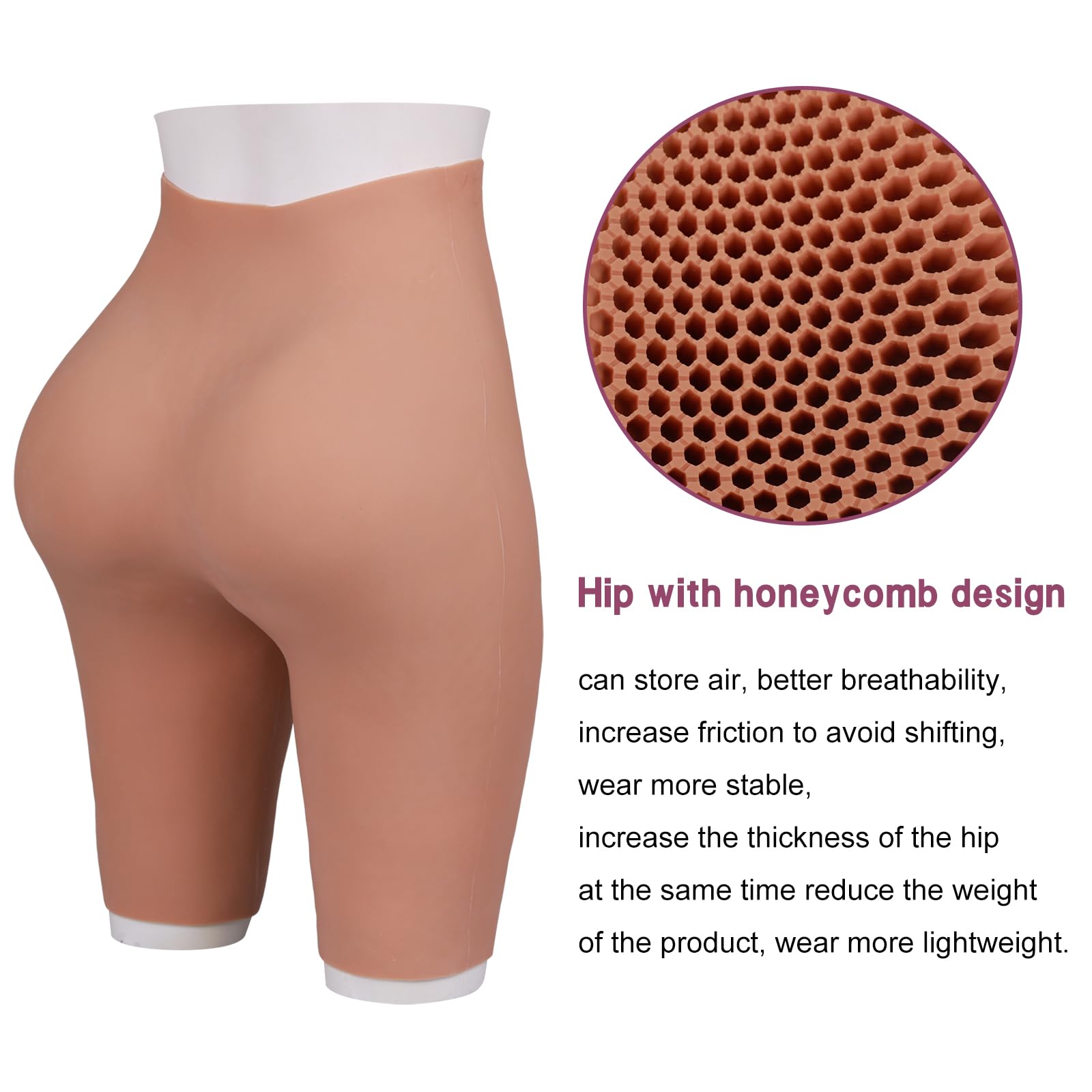 **Silicone Butt Lifting Pants - Push Up & Shape Control Shorts for Women - Realistic Hip Enhancer Underwear - Perfect for Workout, Daily Wear & Body Shaping**