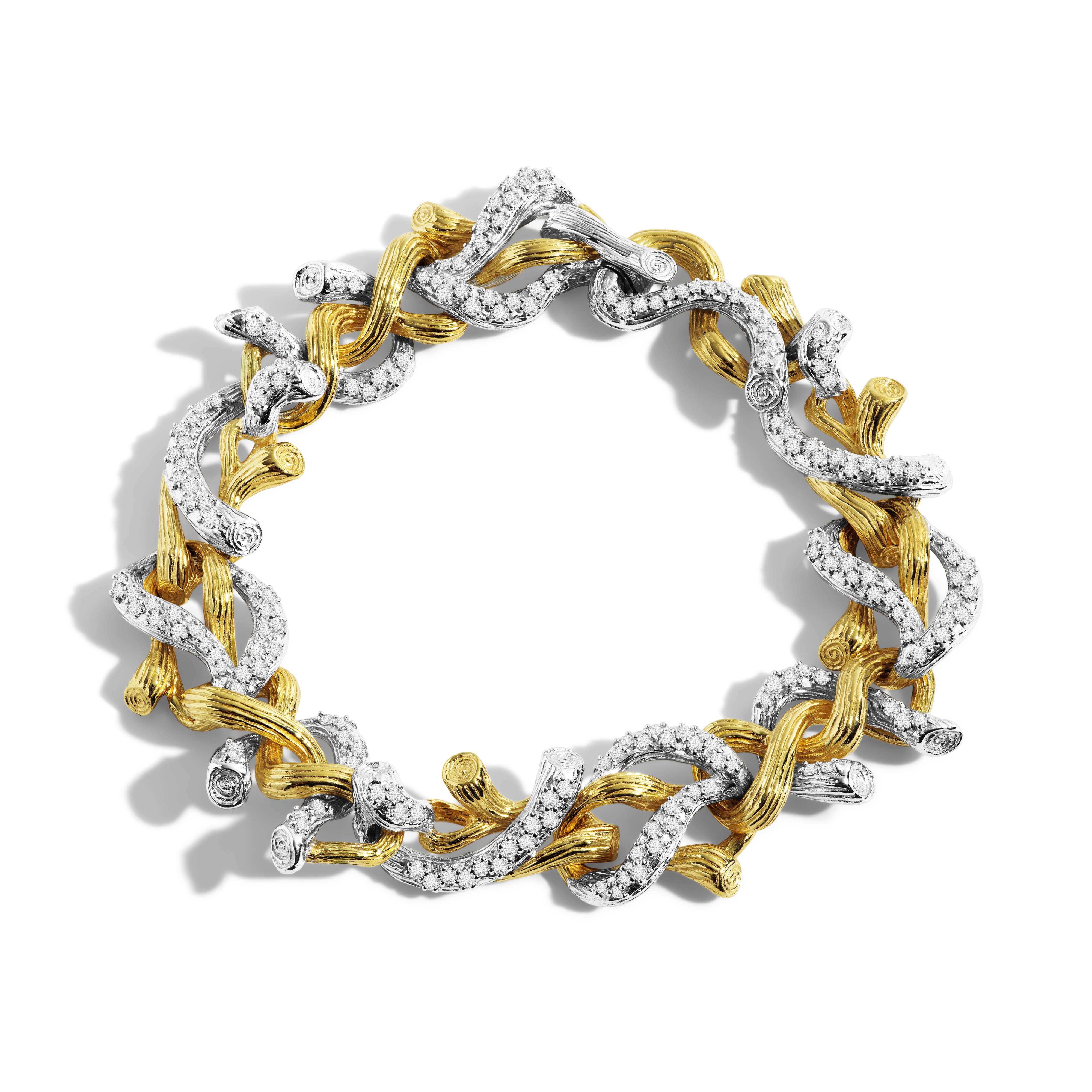 Elegant Diamond Branch Coral Bracelet for Women - Perfect for Weddings, Parties & Special Occasions