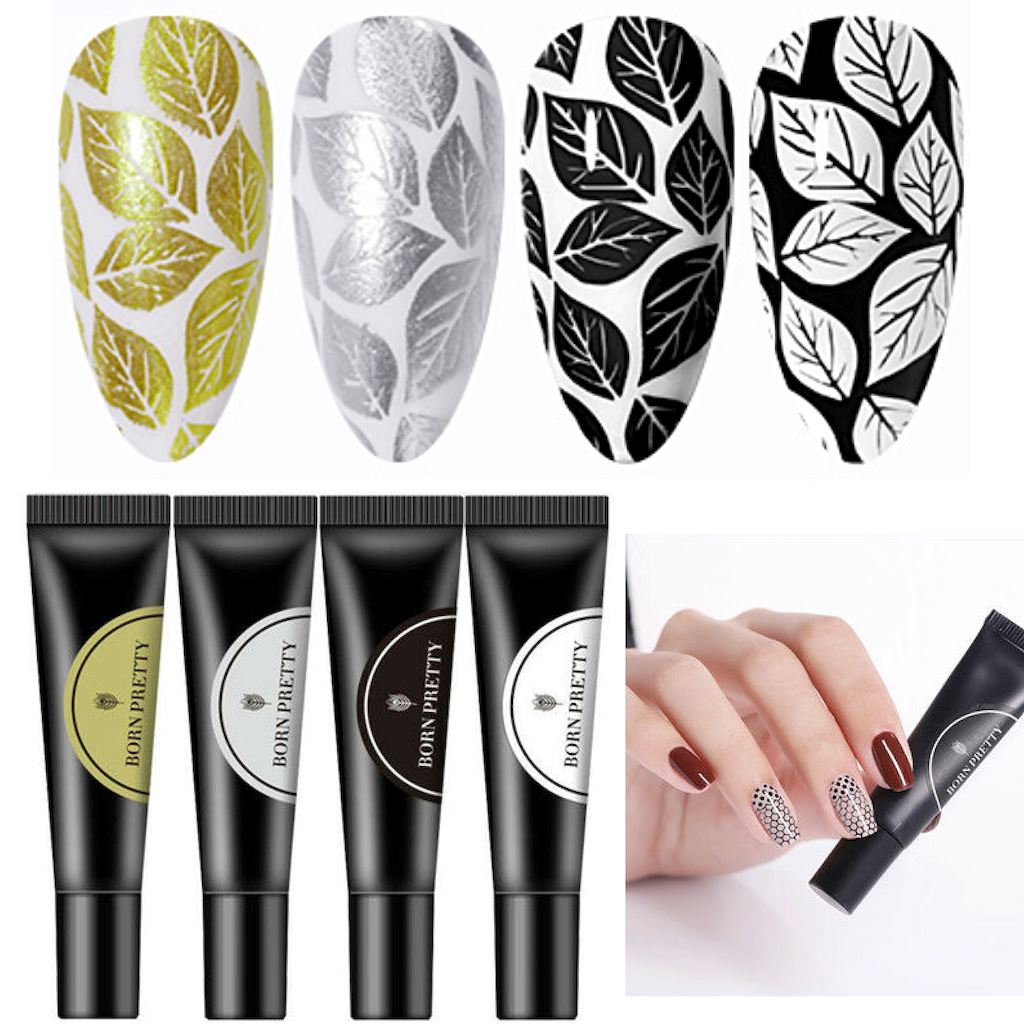 Born Pretty Stamping Gel - Long Lasting Nail Art Polish for DIY Manicures at Home | Perfect for Nail Salons, Parties & Special Occasions