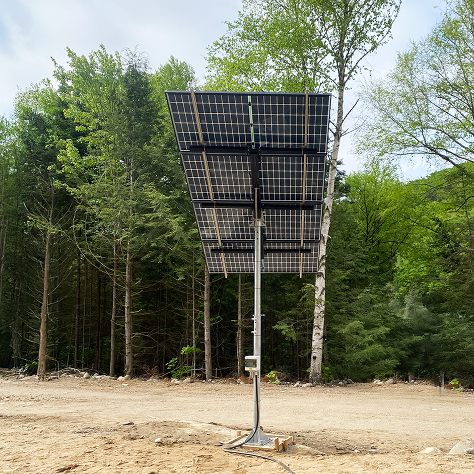 Elios Arbora P4 Solar Panel Pole Mount System - Heavy Duty Post Mounting Kit for 4 Panels | Perfect for Off-Grid Homes, RV Solar Installations & Remote Power Stations