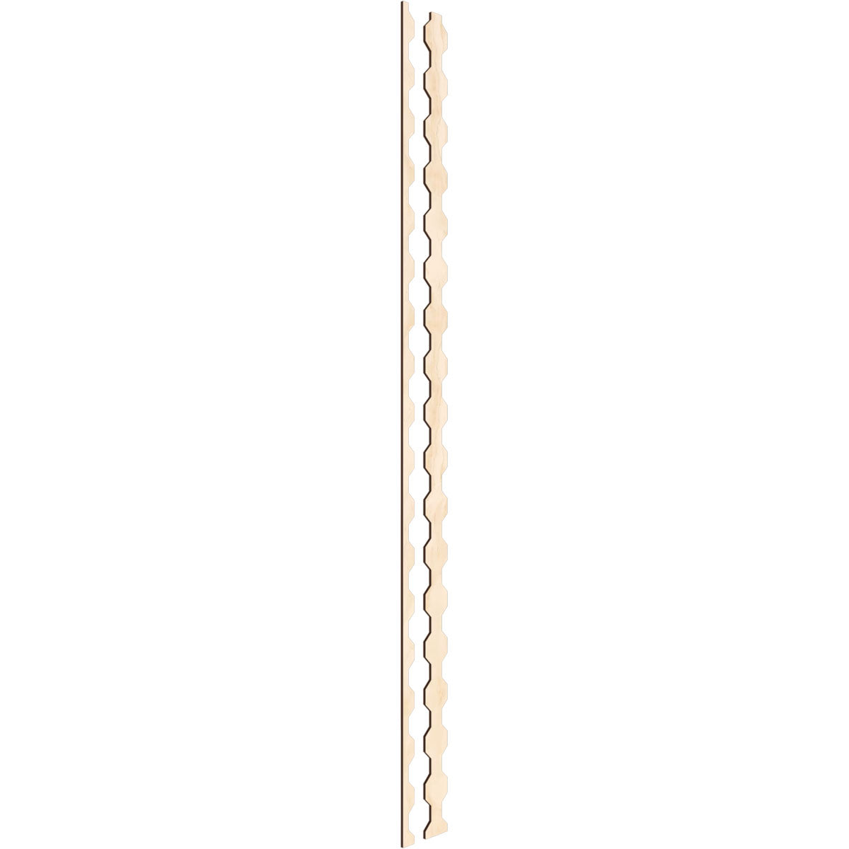 Pontiac Adjustable Wood Slat Wall Kit - Modern DIY Room Divider & Decorative Wall Panel for Home Office, Bedroom, and Living Room
