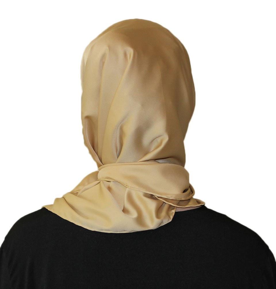 Aker Satin Square Hijab Scarf 6385 931 - Soft Muslim Headscarf for Women, Breathable & Lightweight Prayer Shawl - Perfect for Daily Wear, Work, and Special Occasions