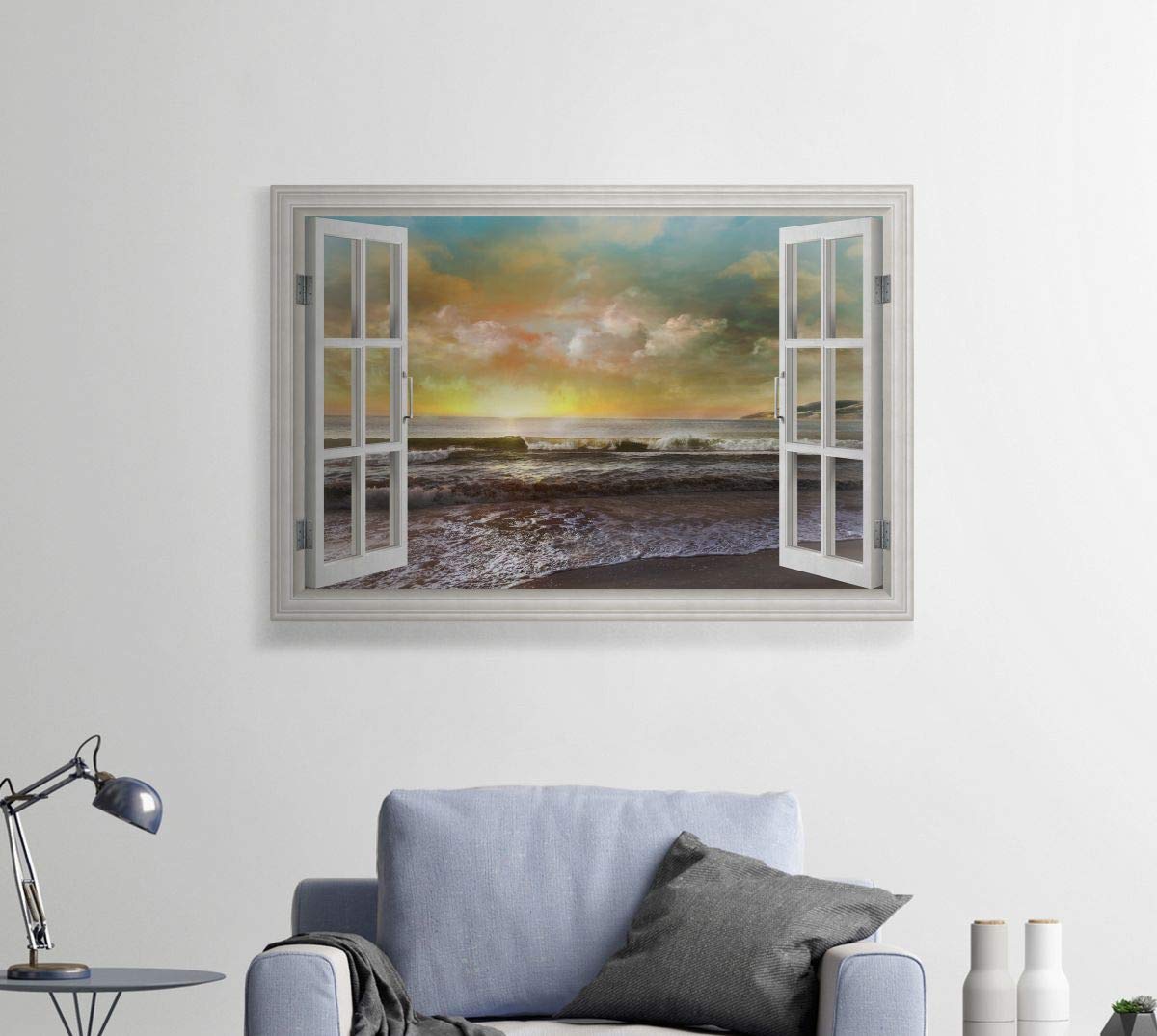 Sunset Beach Dusk Embrace Nature Wall Art Prints - 12