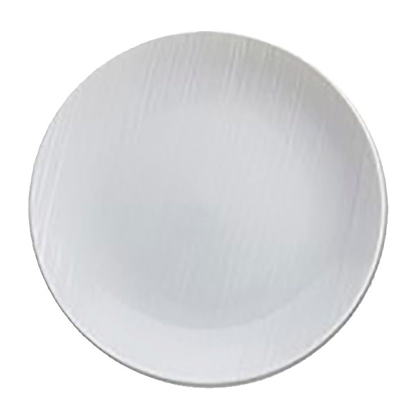 Alani 024392 Embossed Coupe Plate Set - 8.25 Inch Elegant Dinner Plates, Pack of 24 - Perfect for Restaurants, Catering & Upscale Dinner Parties