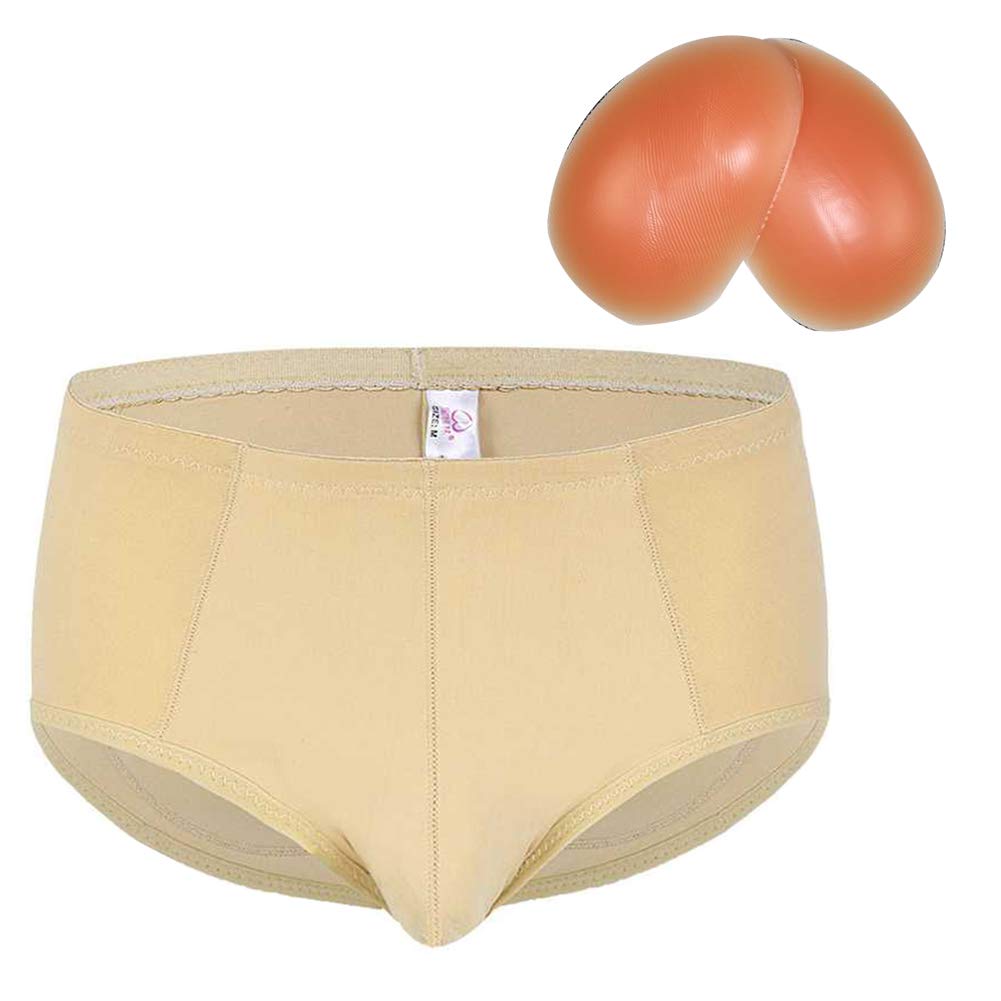 WW Men's Padded Butt Lifter Hip Enhancer Shaper Briefs with Silicone Pads - Breathable Sweat-Wicking Underwear for Body Shaping & Comfort | Perfect for Gym, Workout & Everyday Wear