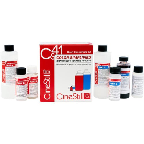 CineStill Cs41 C-41 Color Negative Film Liquid Developing Kit (32 oz) - Professional Film Development for Home & Darkroom Use