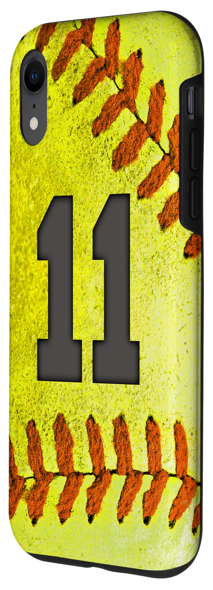 iPhone XR Softball Jersey No. 11 Phone Case - Perfect Gift for Softball Lovers & Fans - Durable Protective Cover for Games, Practice & Everyday Use