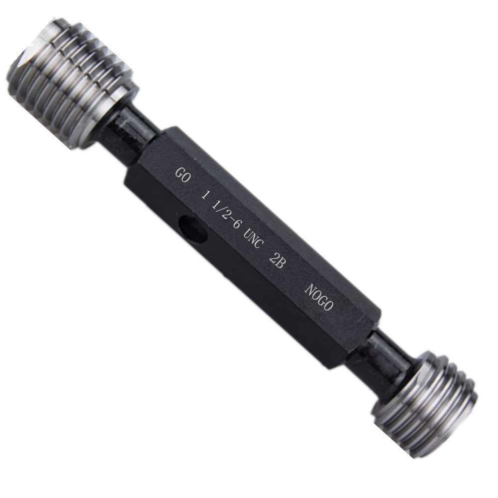 1 1/2-6 UNC Thread Plug Gauge 2B GO/NOGO Set - 100% Calibrated | Precision Thread Measurement Tool | Fast FedEx Shipping (4-Day Delivery) | Ideal for Quality Control in Manufacturing & Mechanical Engineering