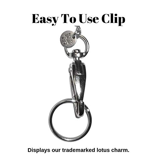 Premium Women's Pearl Lanyard - Durable Beaded ID Badge Holder for Teachers, Nurses & Cruise Staff - Made in USA - Keychain & Phone Holder for Work & Travel