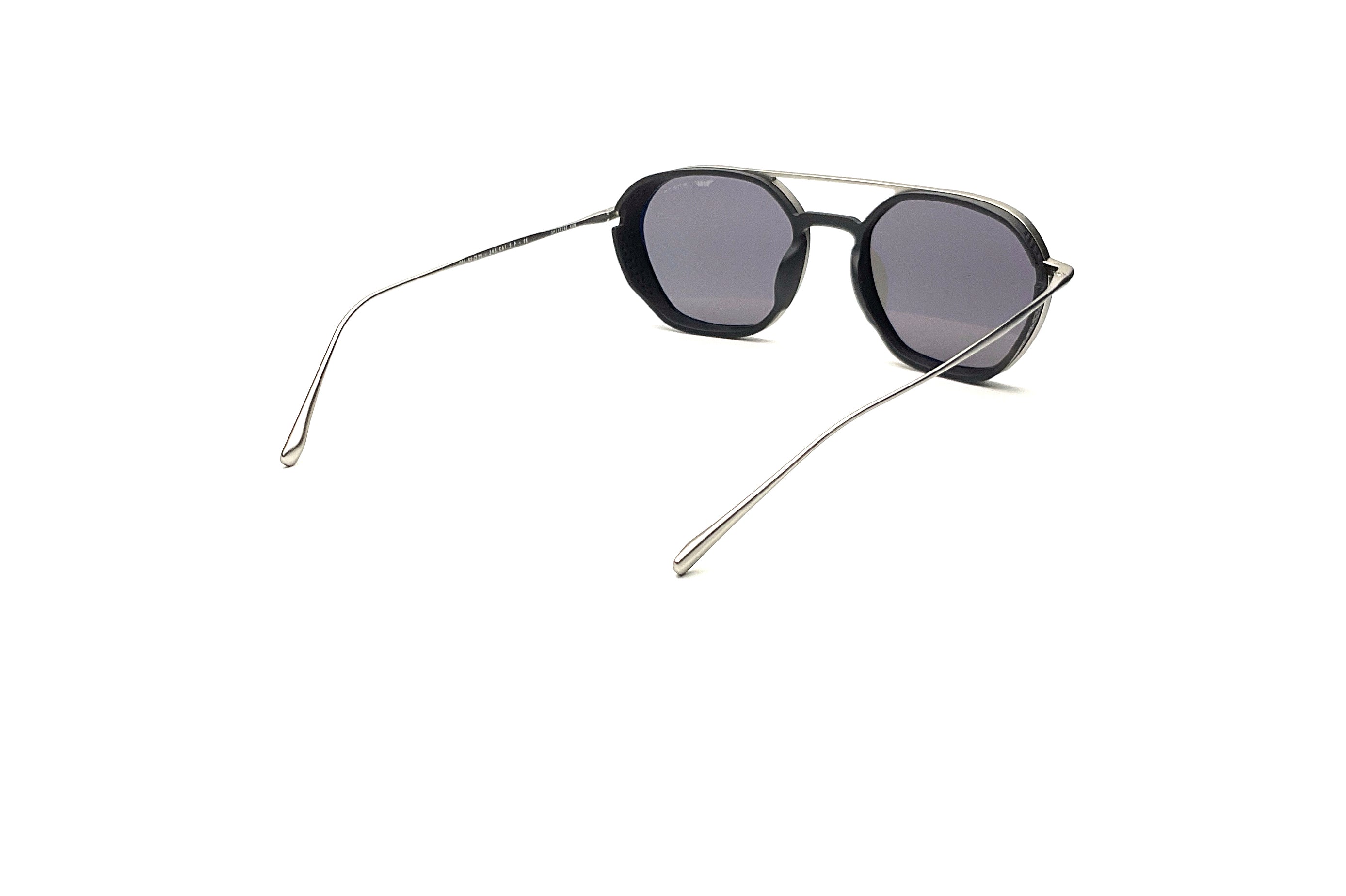 BRETT Eyewear Spitfire Sun Wheels & Waves Sunglasses - Silver/Black Frame for Men & Women - UV Protection Polarized Lenses for Outdoor Sports, Beach & Driving