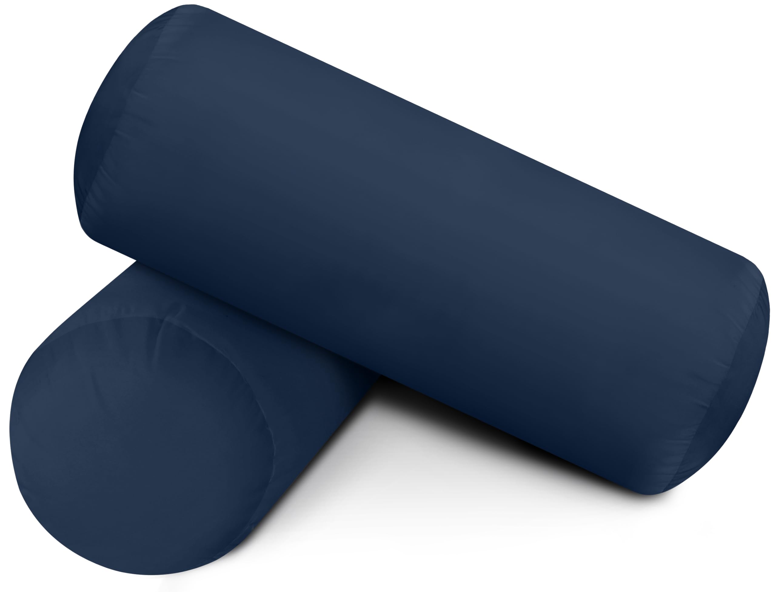Utopia Bedding 2-Pack Navy Blue Bolster Pillow Inserts (6x16 Inches) - Decorative Couch & Bed Pillows for Living Room, Bedroom, and Home Decor