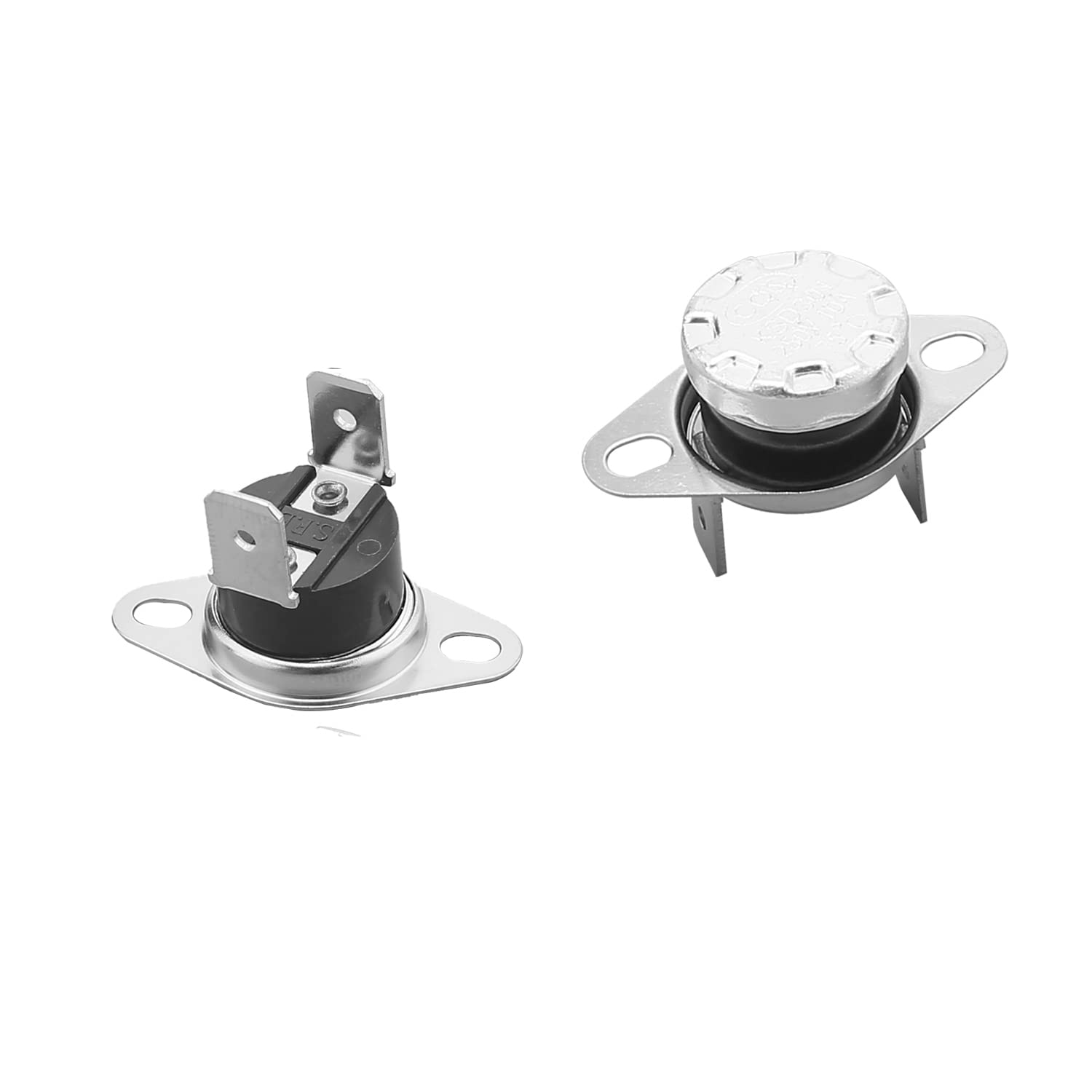 Fielect 2Pcs KSD301 Thermostat 105°C/221°F NC Adjustable Snap Disc Limit Control Switch - Perfect for Microwave Ovens, Coffee Makers & Home Appliances