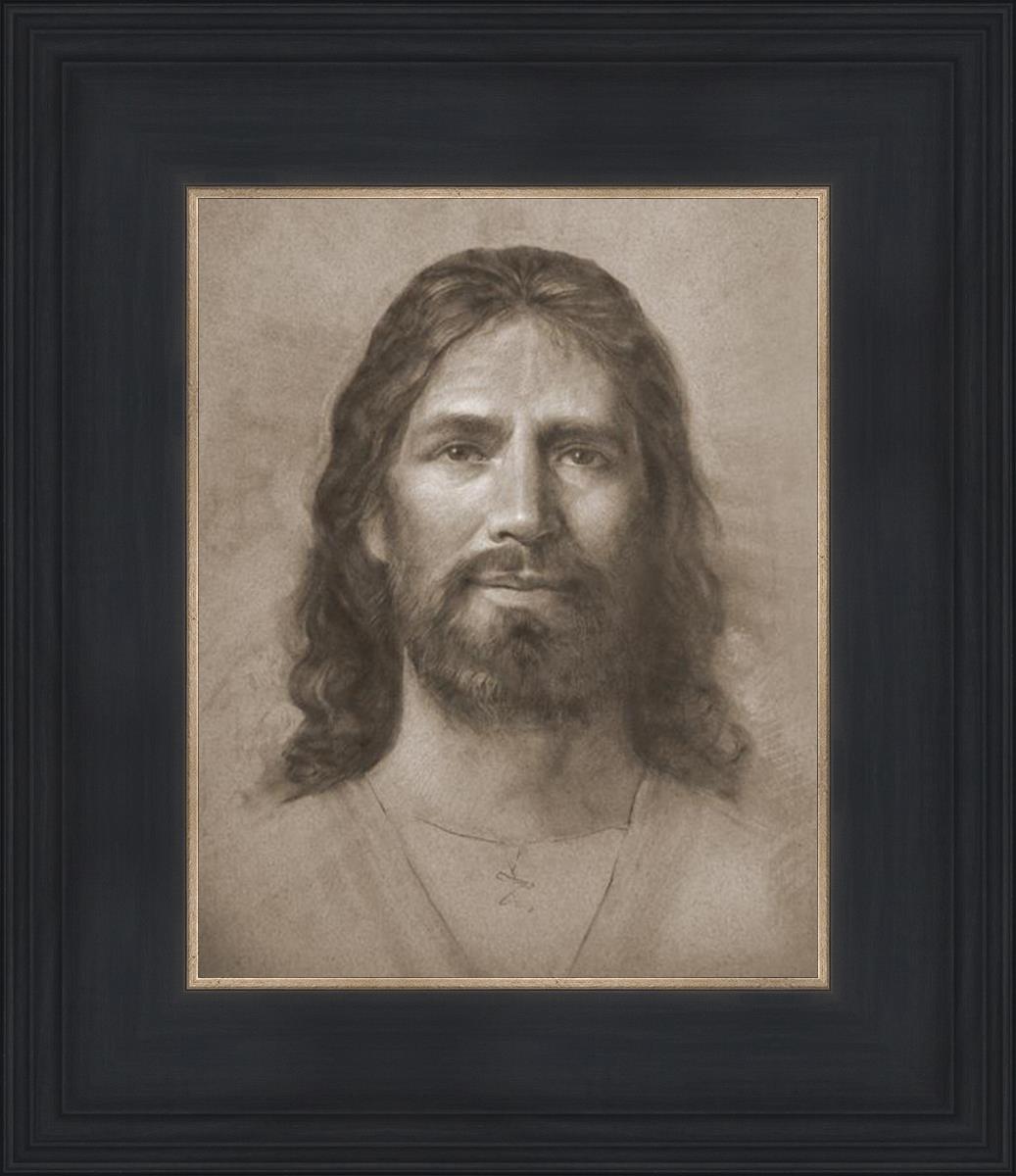 Christ Head Study - Religious Artwork for Home Decor, Church Display & Spiritual Inspiration