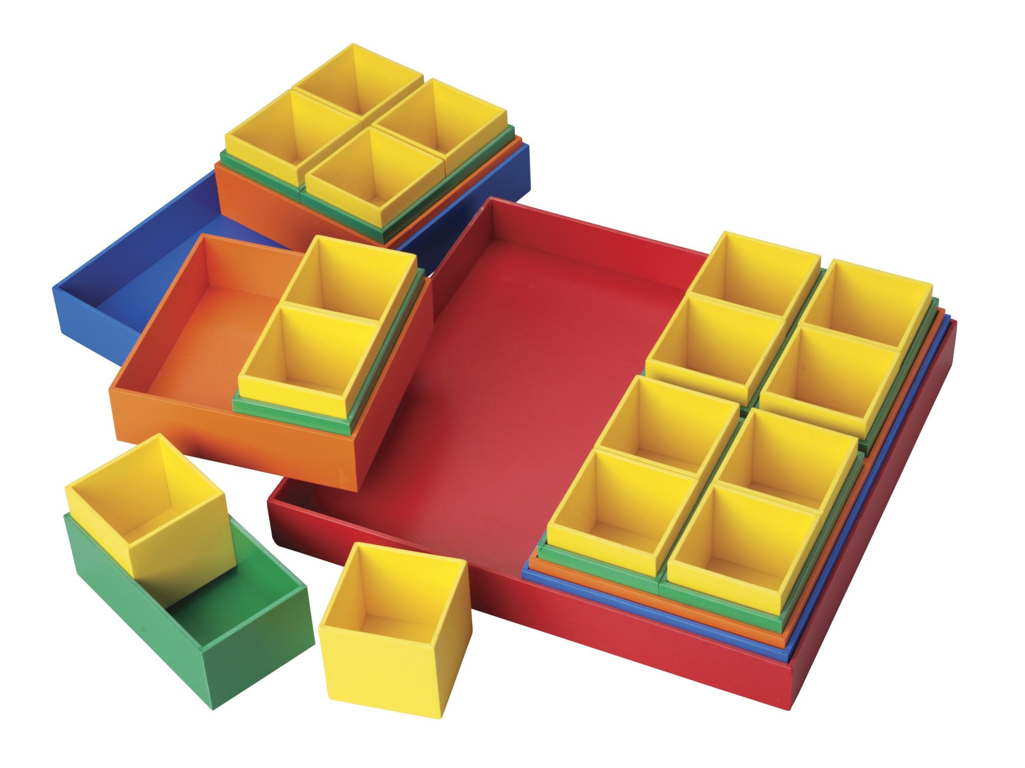 SI Manufacturing Gallon and Fraction Measurement Container Set - Perfect for Science Labs, Cooking, and DIY Projects