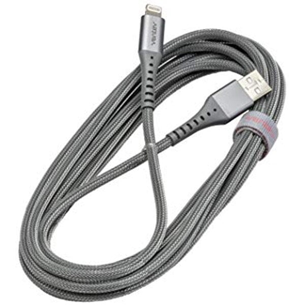 Premium 3m VENTEV Alloy Lightning Cable - Space Gray | Fast Charging for iPhone, iPad & More | Perfect for Home, Office & Travel