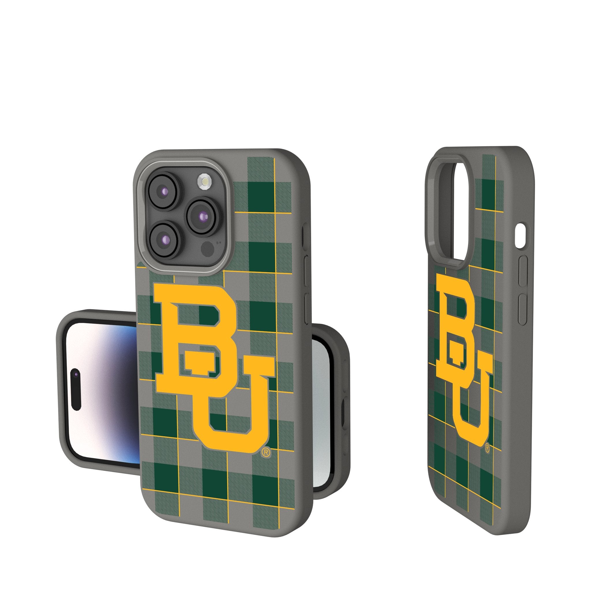 Baylor University Bears Plaid Soft Touch Phone Case - Durable Protective Cover for iPhone & Samsung - Perfect for School, Games & Daily Use