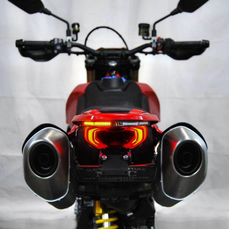 Ducati Hypermotard 698 Fender Eliminator Kit (2024-Present) - Lightweight Tail Tidy for Motorcycle Customization & Clean Look