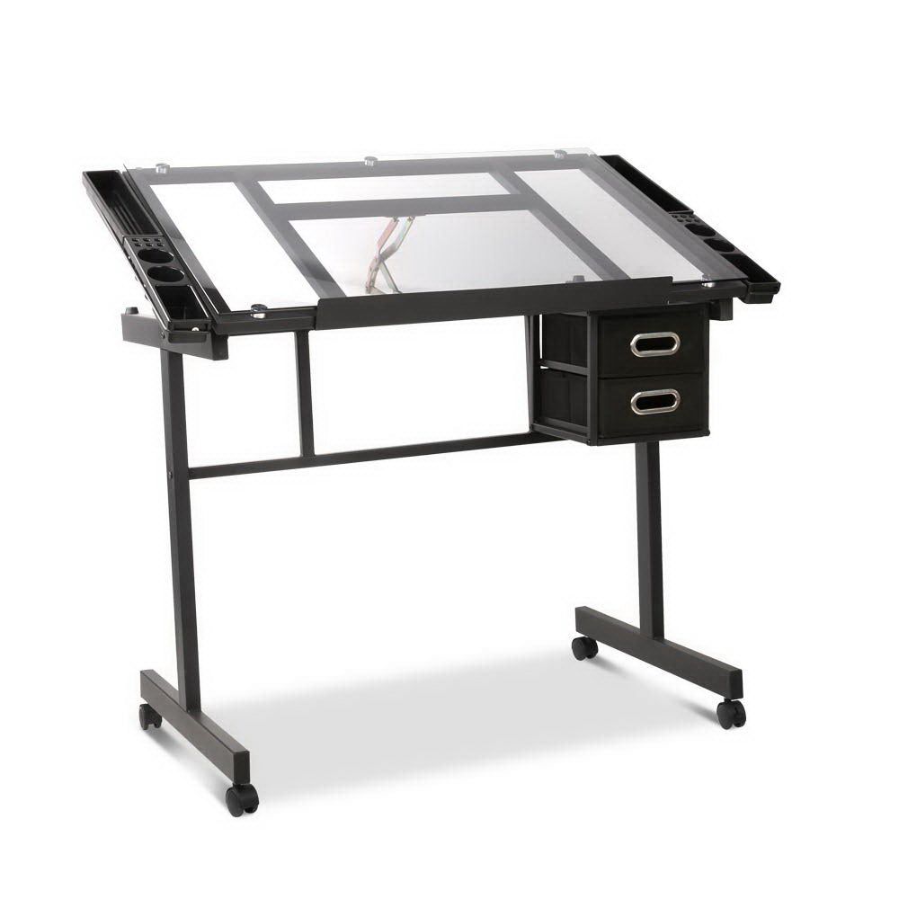 Adjustable Drawing Desk - Ergonomic Art Table for Artists & Designers, Black & Grey - Perfect for Sketching, Painting & Digital Art at Home or Studio