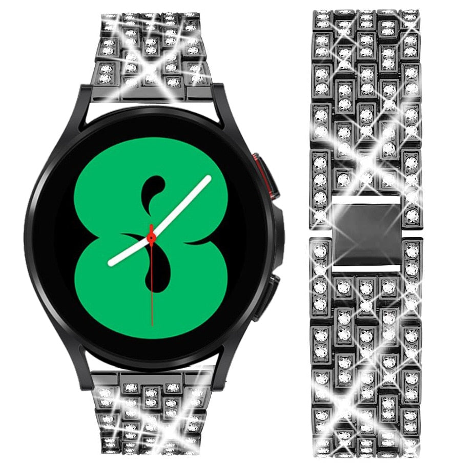 Elegant Diamond-Style Bracelet Band for Samsung Galaxy Watch - Perfect for Parties, Weddings & Everyday Wear