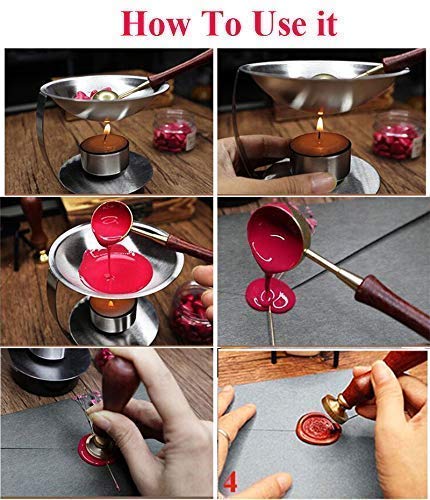 Wooden Sakura Rabbit Wax Seal Stamp Kit - Perfect for Wedding Invitations & Love Letters